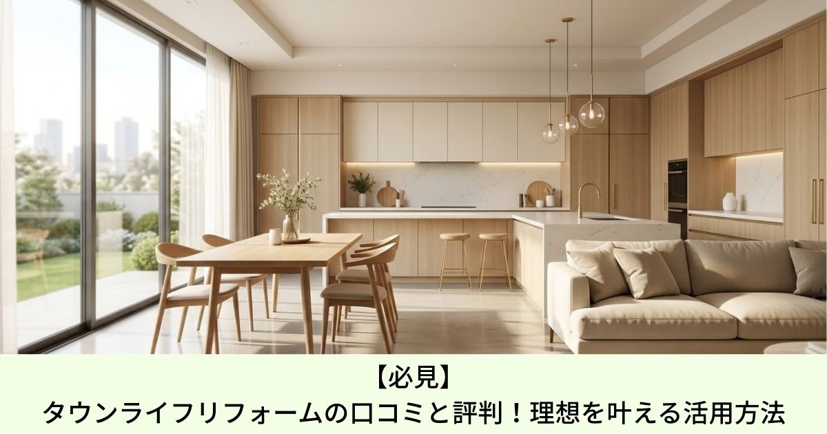 【必見】タウンライフリフォームの口コミと評判！理想を叶える活用方法