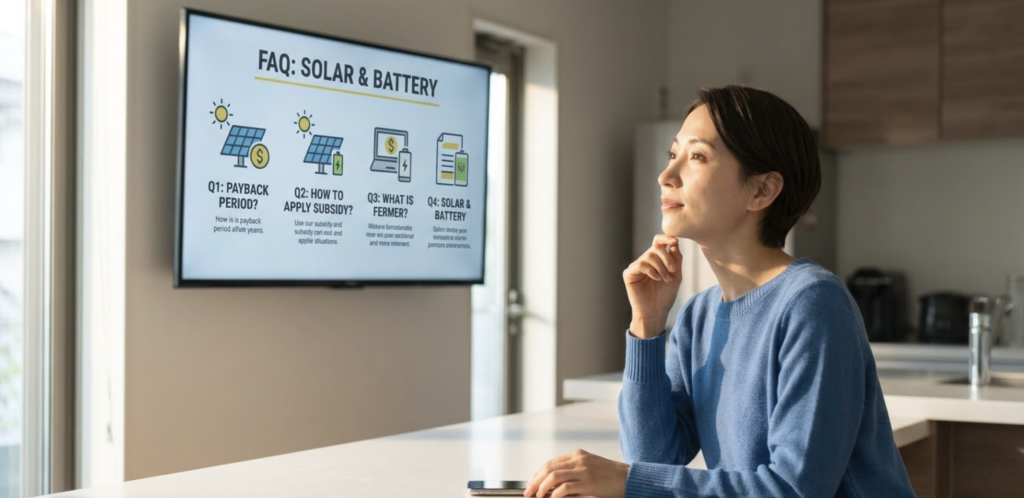 太陽光と蓄電池に関するよくある質問