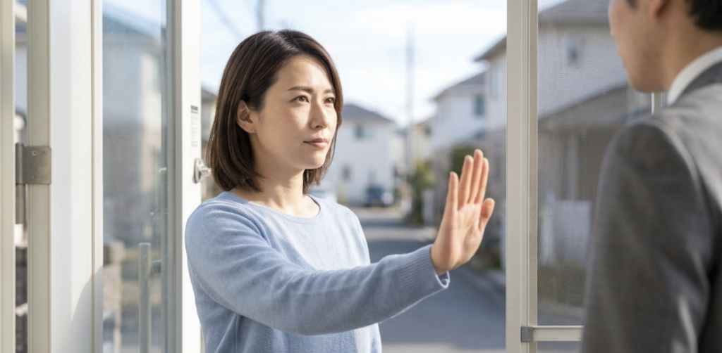 しつこい訪問販売をピシャリと断る具体的なステップと手順