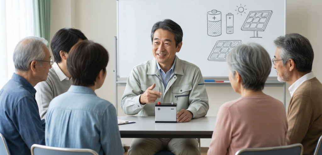 用途で選ぶ!代表的な蓄電池4つの種類と特徴