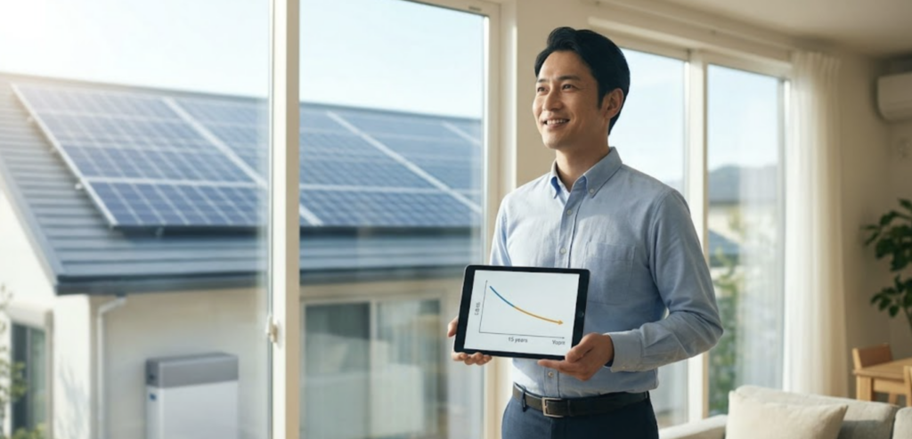 長州産業の太陽光+蓄電池セットの価格対効果と回収年数