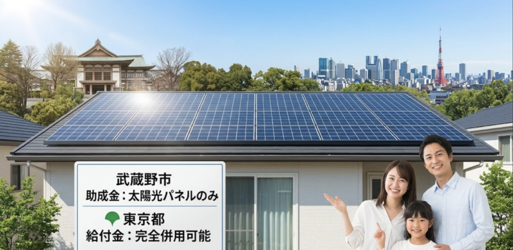 武蔵野市で太陽光と蓄電池の補助金は2026令和8年いくら